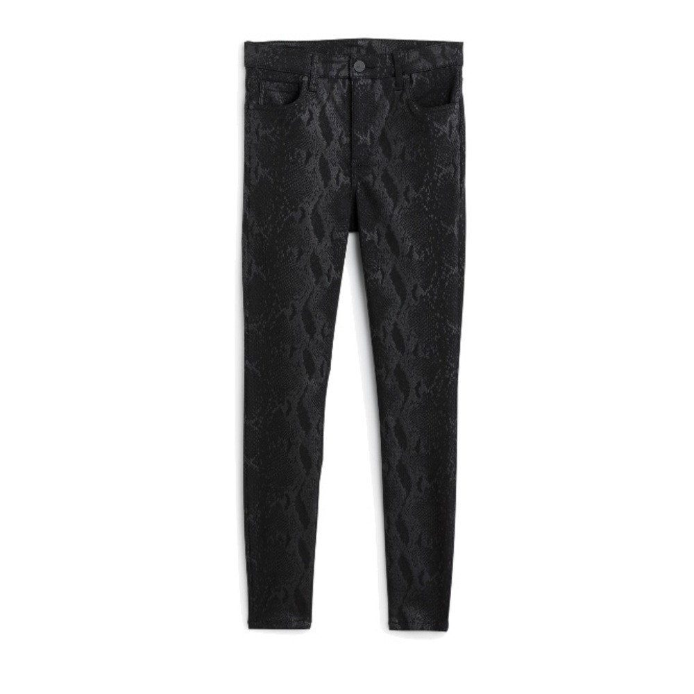 Kut High-Rise Snake-Print Jeans